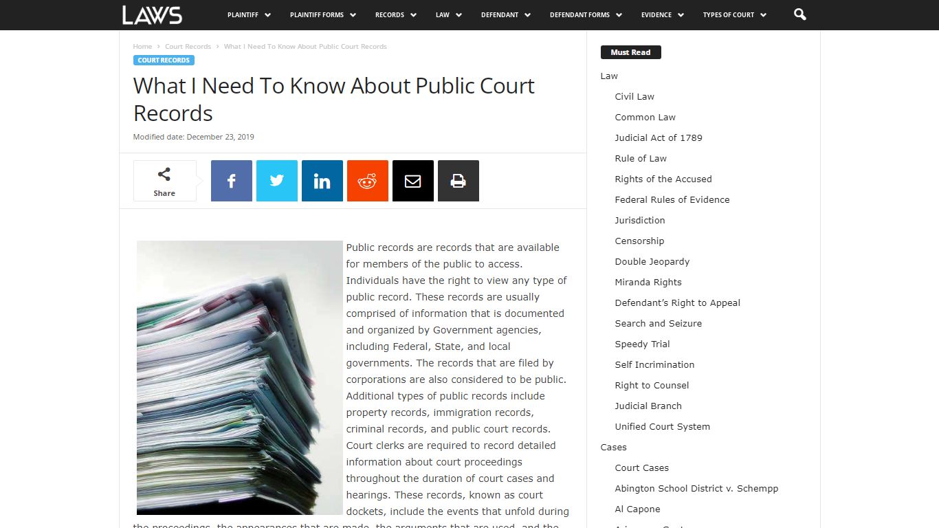 What I Need To Know About Public Court Records